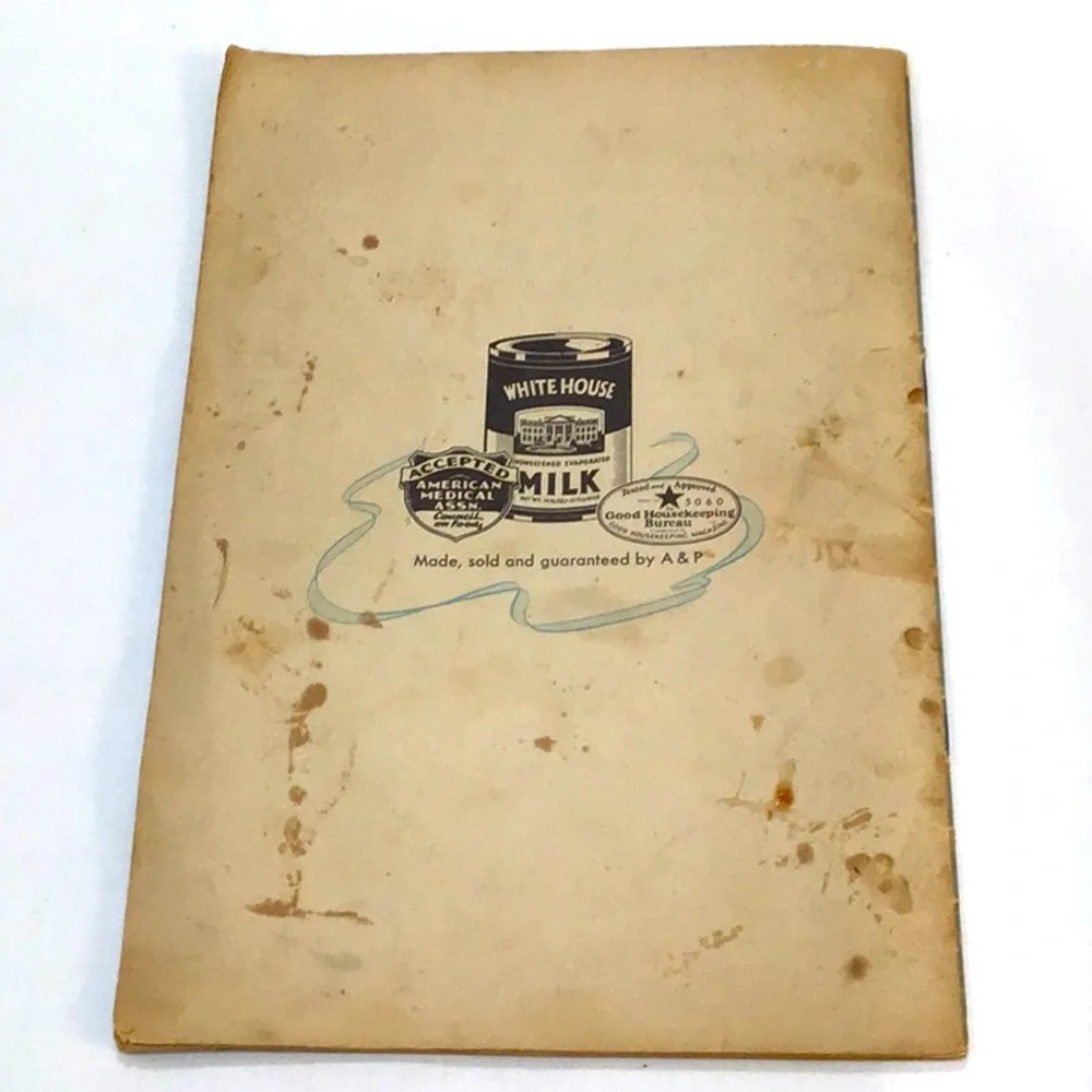 1939 White House evaporated milk recipe booklet GUC